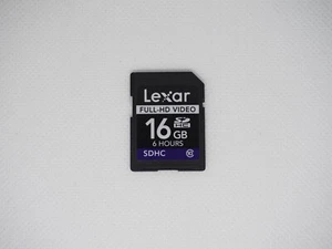 Lexar 16GB SD SDHC Memory Card Canon Nikon 3DS 2DS Panasonic Olympus Class 10 - Picture 1 of 1
