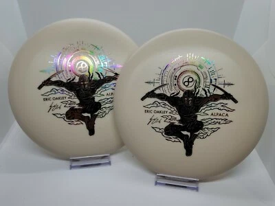 Matching Pair Infinite Alpaca P-Blend Glow E.Oakley Disc Golf putter White 172g - Image 1 of 4