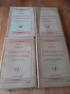 Werke von Rabelais - Gargantua & Pantagruel (4 Bände) - René Hilsum (EO, 1932) - Bild 1 von 3