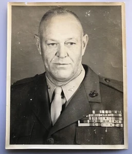 1968 USMC Col. Joseph "Bull" Fisher Marine Corps Vietnam Photo Navy Cross S Star - Picture 1 of 4