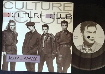 CULTURE CLUB Move Away / Sexuality 7" Single Vinyl VIRGIN UK 1986 VS845 @excl - Image 1 of 3