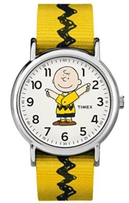 Timex Peanuts Charlie Brown Weekender Watch | 38mm | Water Resistant | TW2R41100 - Image 1 of 3