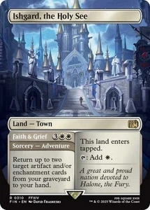 1x Ishgard, the Holy See - Foil - Borderless Light Play MTG Magic - Kid Icarus - - Picture 1 of 1