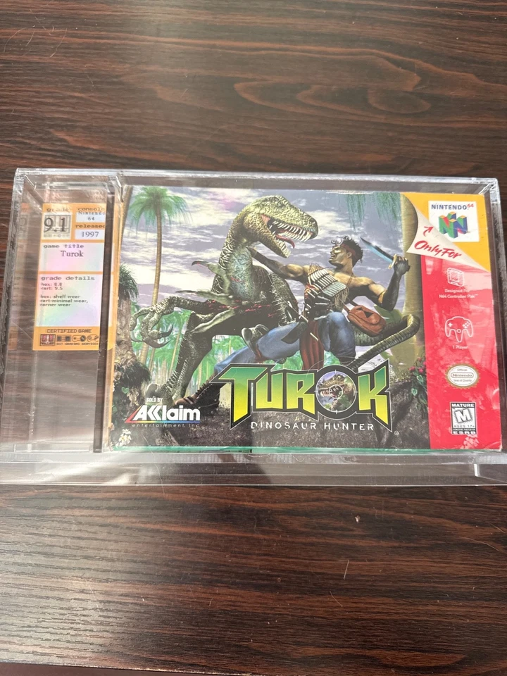 Turok Dinosaur Hunter N64 Graded 9.1 - Image 1 of 4