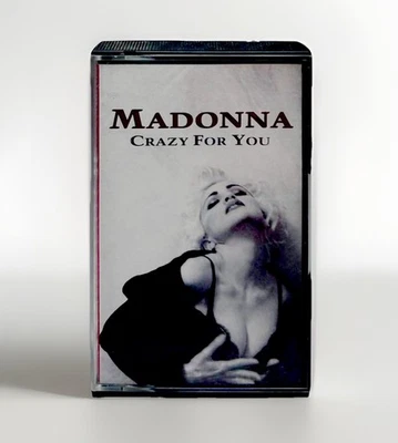 MADONNA CRAZY FOR YOU CASSETTE TAPE SINGLE WHITE CASSETTE UK 1991 - Image 1 of 4