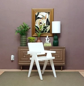 🥪white CHAIR dining KITCHEN bistro FURNITURE cafe REPLACE 1/6 scale for BARBIE - Imagen 1 de 3