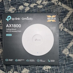 TP-Link EAP610 Wi-Fi 6 AX1800 Business Access Point | Omada Mesh | PoE+ | Slim D - Picture 1 of 3
