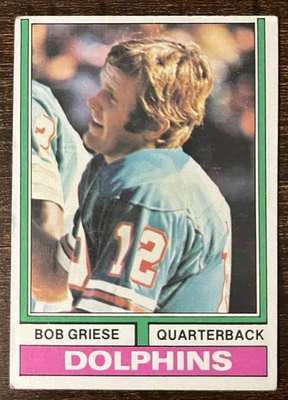 1974 Topps - Bob Griese #200 HOF VG *Shoebox Cards* D - Image 1 of 2