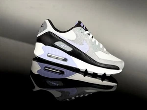 NIKE AIR MAX 90 -Light Thistle- Damen Sneaker weiß/lila/schwarz/grau Gr.40 - Bild 1 von 4