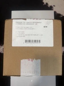 Pokemon TCG V Battle Deck BUNDLE Lycanroc VS Corviknight CASE (6 Bundles) SEALED - Bild 1 von 4