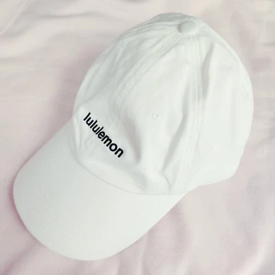 Lululemon Hat Classic Ball Cap Wordmark White Size S/M - Image 1 of 4