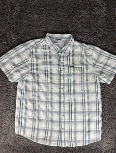 Columbia Omni-Shade Button Down Kurzarm Hemd Herren Größe 2XL weiß kariert - Bild 1 von 11