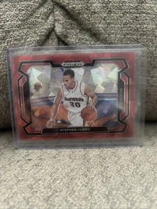 2024 Panini Prizm Draft Picks Red Cracked Ice Stephen Curry Variation  - Picture 1 of 2