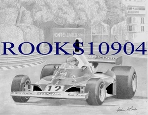 Ferrari 312t at Monaco FORMULA 1 ART PRINT - Picture 1 of 1