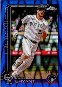2025 Topps cromo #248 Kris Bryant/150 refractor RayWave azul Colorado Rockies - Imagen 1 de 2