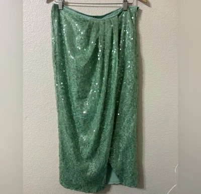 FREE PEOPLE Poets Sequin Sarong Skirt Size Medium - Image 1 of 2