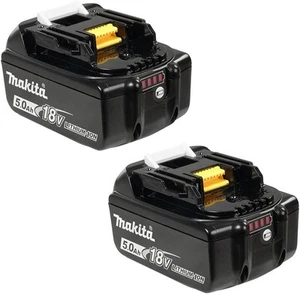 2 x Makita BL1850B 5AH 18V-Charge Indicator Genuine-Original Warranty-Nuevo NEW - Imagen 1 de 7