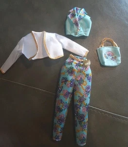 Mattel Barbie 1996 Fashion Avenue Internationale Summer Seashell Pant Suit  - Picture 1 of 10