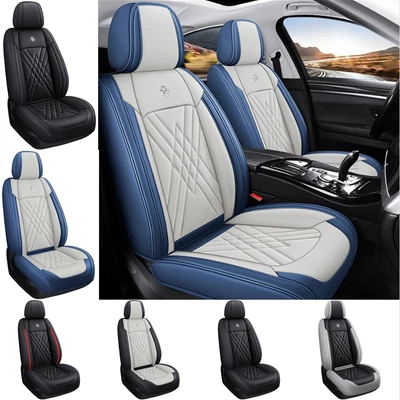 Fundas de asiento de coche de cuero PU cobertura completa 5 asientos para Peugeot 208 2008 207 206 308 Foto 1 de 4