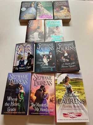 Stephanie Laurens Lot of 11 Cynster Sisters, Cynster Next Gen, Casebook of Adair Foto 1 de 4