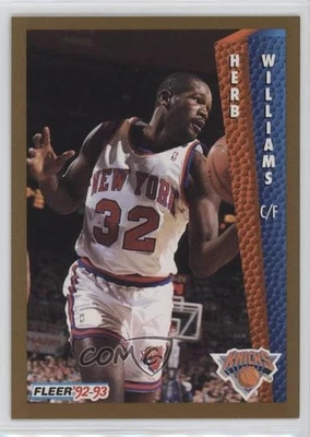 1992-93 Fleer Herb Williams #398 - Image 1 of 2