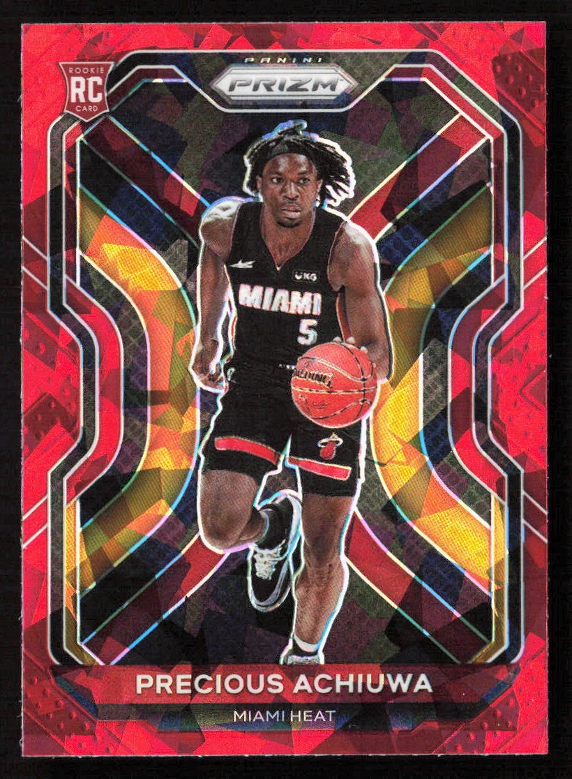 2020-21 Panini Prizm Precious Achiuwa Red Ice Rookie RC #294 Heat