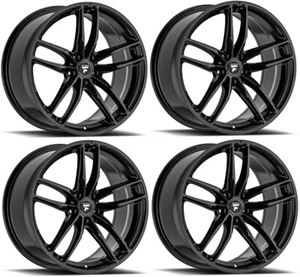 20 FIT HONDA ACCORD CIVIC WHEELS RIMS NEW GLOSS BLACK MESH 20X8.5 5X114.3 SI - Picture 1 of 6