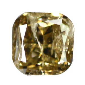 0.14 Ct I-1 Eye-popping Octagan 2.8 x 2.2 MM Fancy Gray Brown Natural Diamond - Picture 1 of 4