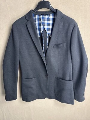 Patch de cotovelo Banana Republic masculino 44L cinza 2 BTN 50% algodão não estruturado Emmetex - Imagem 1 de 4