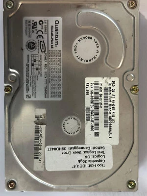 Hard Disk IDE 3,5" 20GB QUANTUM QMP20000AS-A SG-035NTD-12547-14F-16GG  - Immagine 1 di 2