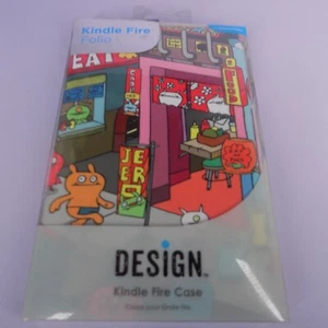 Kindle Fire Folio Design Case Ultra Agent Durable & Stylish Ugly Doll - Picture 1 of 2