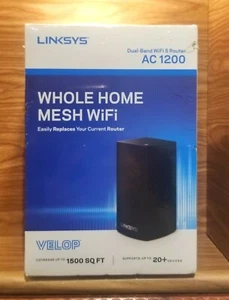 Linksys Velop Dual Band AC1200 Mesh WiFi System Expandable! Router Replacement - Foto 1 di 3