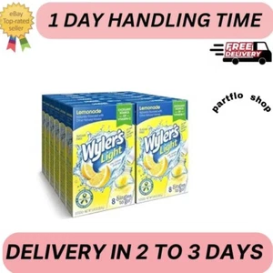 Wyler's Light Singles To Go Powder Packets, Water Drink Mix, Lemonade, 12 Boxes - Picture 1 of 1