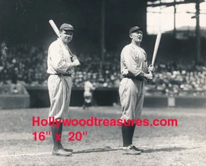 NY Yankees~Photo~Babe Ruth~Ty Cobb~Poster~16" x 20"  - Picture 1 of 1