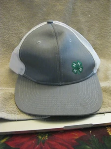 Port Authority 4H Clover grey/white snapback hat adjustable excellent shape - Picture 1 of 5
