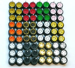 ✨ PROMO Hot Wheels 4 Spoke + STAR Rubber Tire 36 set JDM 1:64 Size 10 MM ✨ - Imagen 1 de 6