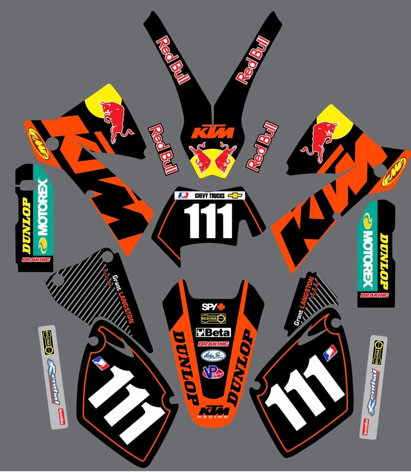 Calcomanías gráficas para KTM SX 125-250 sxf 250-450 2003 Foto 1 de 1