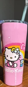 Silver Buffalo Sanrio Hello Kitty Graffiti Rainbow Double-Walled Stainless Steel - Picture 1 of 3