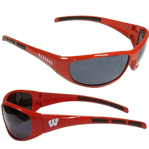 Wisconsin Badgers Wrap Sunglasses Sports NCAA Shades College Glasses Fan Team Cover
