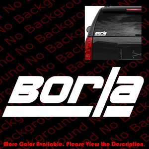 Borla Vinyl Decal Race Car Window Bumper Fender Die Cut Exhaust Sticker RC003 - Picture 1 of 9