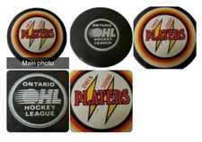 OWEN SOUND PLATERS OHL ONTARIO HOCKEY LEAGUE VINTAGE OFFICIAL INGLASCO GAME PUCK