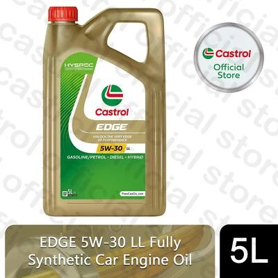 Castrol EDGE 5W-30 LL Engine Oil Fully Synthetic with Hyspec Standard, 5 Litre - Image 1 of 3