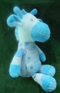 *2317*  Elka - Giraffe - shades of blue - plush – 24cm - Picture 1 of 5