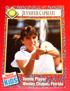 Jennifer Capriati 1991 Sports Illustrated Kids Rookie Tennis Player Card No. 243