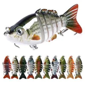 1PC Multi Jointed Fishing Lure Wobbler Swimbait Hard Bait 8cm/13g Tackle Bass - Picture 1 of 33