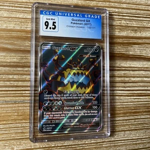 CGC 9.5 Gem Mint Guzzlord GX 105/111 Pokemon 2017 Crimson Invasion Full Art - Picture 1 of 2