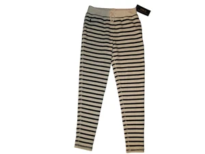 Polo RALPH LAUREN French Terry Striped LEGGINGS Pants Girls MEDIUM 8-10 $45 NEW - Picture 1 of 4