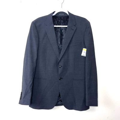 Chaqueta Blazer Reiss Negra 2 Botones Mezcla Lana Hombres Talla 40 Regular Nueva con Etiquetas Foto 1 de 4