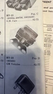 Ar165, Ry23, relé de CA, BOP 1977-1982 463468, relé de CA - Imagen 1 de 2