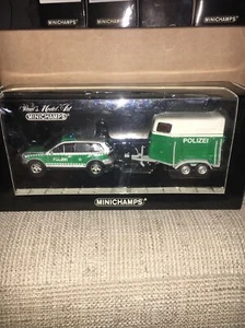 Minichamps 402052090, VW Touareg, 2002. Pol. Dresden", 1/43, Horsebox Police - Picture 1 of 4